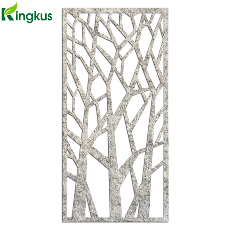 Carved Pet Fire Resistance Acoustic Panel with Ceiling Tile