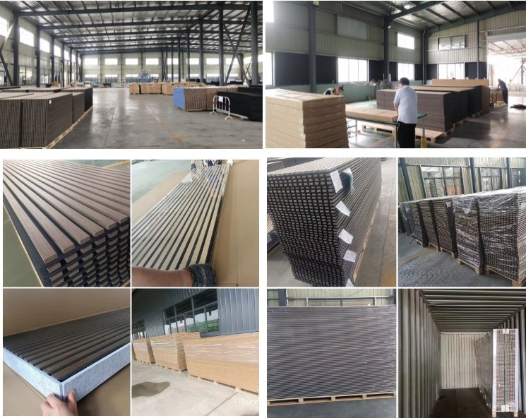 Polyester Fiber Wooden Wall Panel Acoustic Material for Decoration