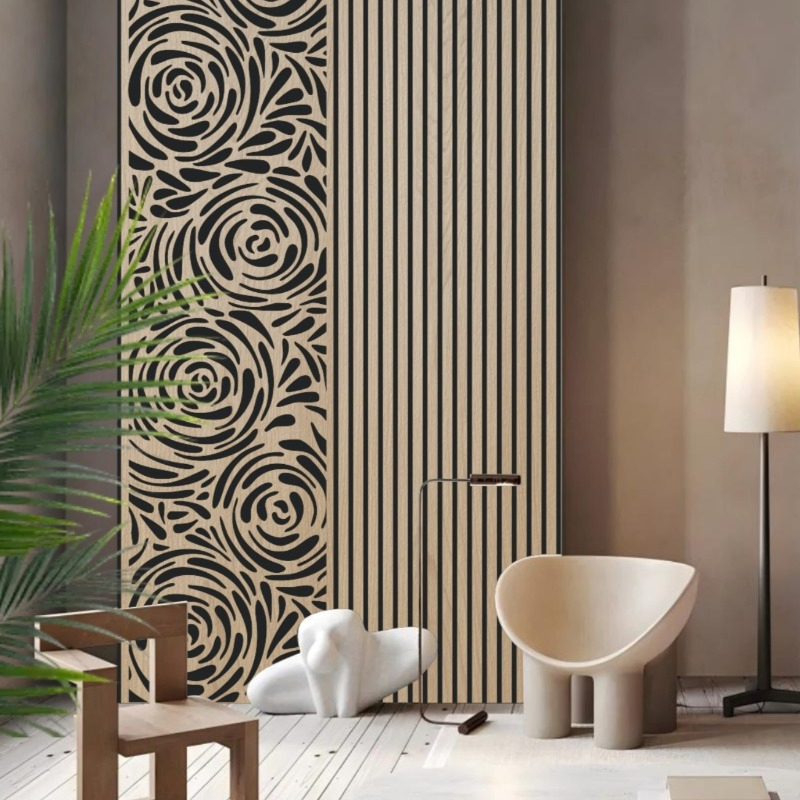 Cheap Price Modern Sound Diffusers Wall Acoustic Panels 3D Model for Hotel Apartment Use Eco-Friendly Fireproof Decorative Wall