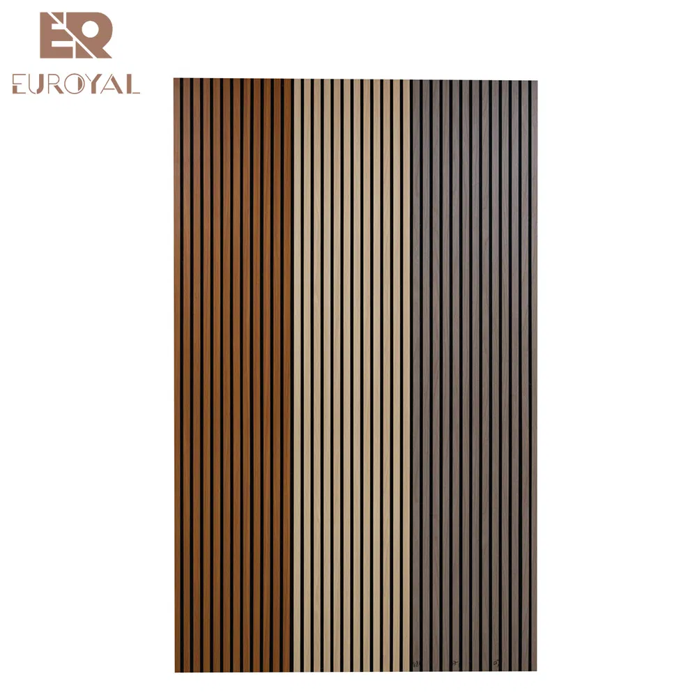 Customize Soundproof Panel Wooden Wall Diffuser Soundproofing Oak Slat Acoustic Panels