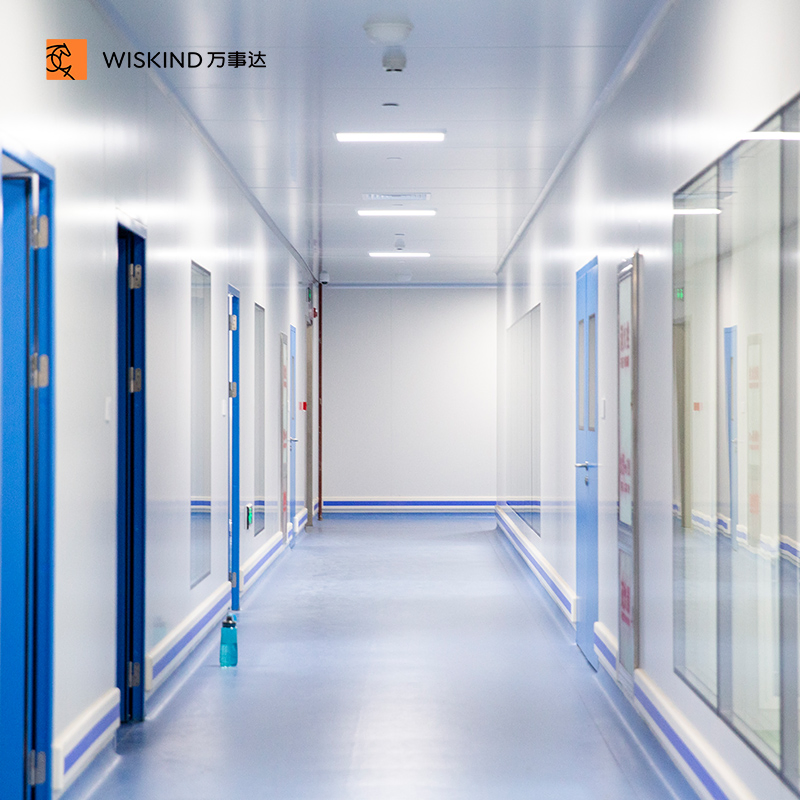 50mm/75mm/100mm Rockwool/Paper Honeycomb/Aluminum Honeycomb/EPS/PU Sandwich Wall Cleanroom System for Food