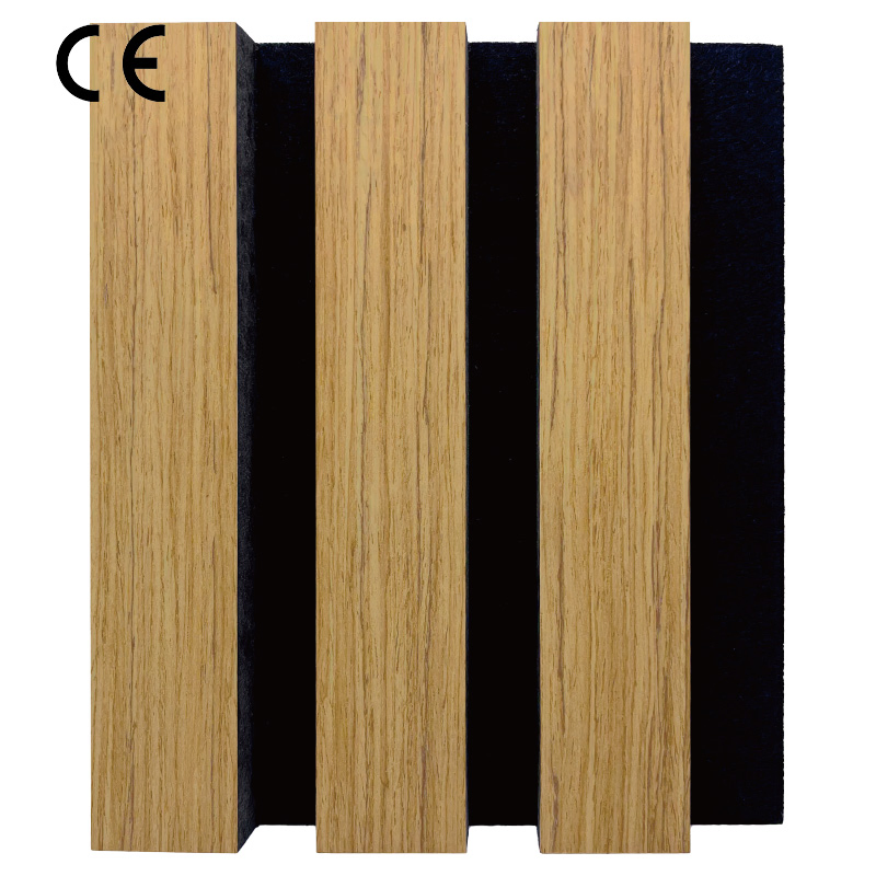 Building Material Foam Acoustic Sound Absorbing Board 3D MDF Wood Veneer Slat Panels