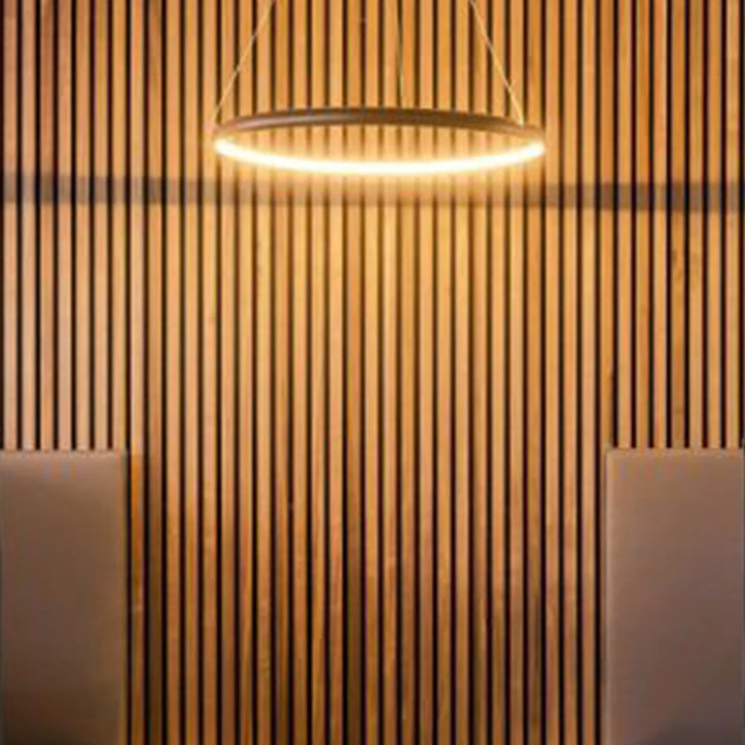 Wrapped Sound Proof Diffuser Absorbing Board Planks Booth Studio Wood Wall Slat Fabric Acoustic Panels