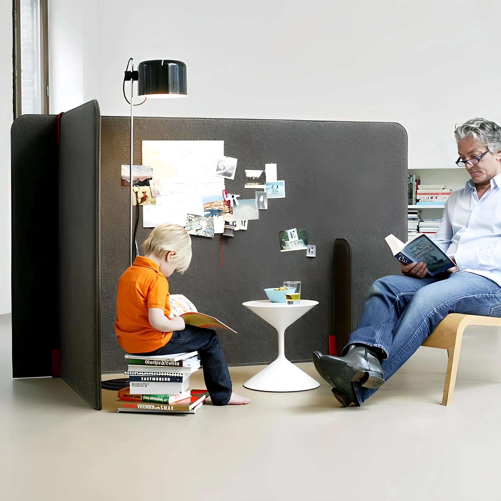 Pet Felt Acoustic Baffles Ceiling Hanging Clouds Freestanding Floor Standing Room Divider Partition Screen Sound Absorber for Restaurant Hotel Lobby