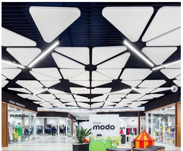 Premium Horizontal - Hung Fiberglass Acoustic Clouds 0.9 Nrc for Unobstructed Talk in Open Rooms