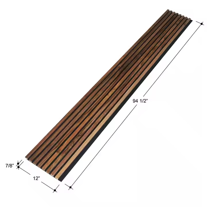 Hot Sale Cheap Low Price High Quality 2400*600*21mm Soundproof Walnut Wood Slat Acoustic Panel for Hotel