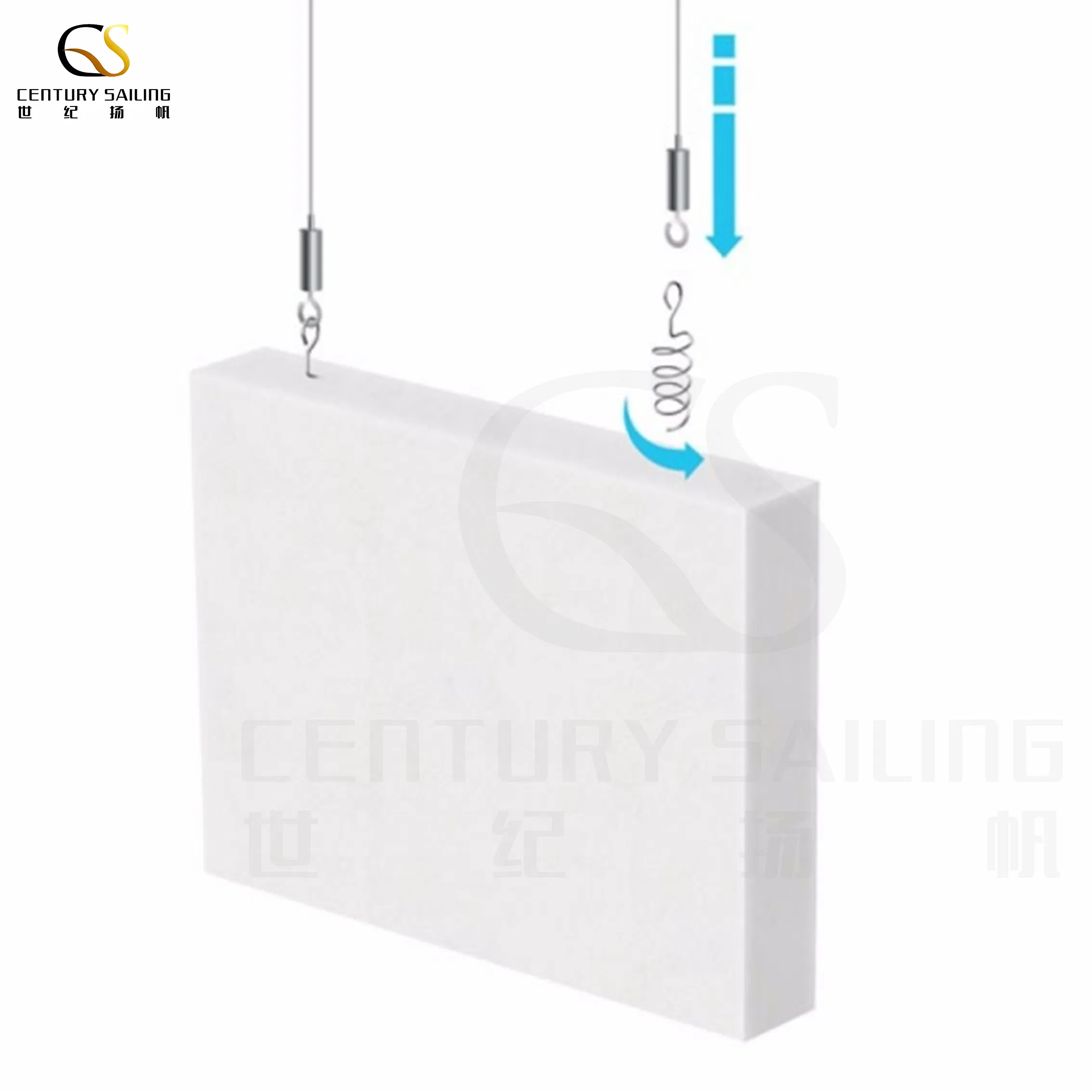 Hexagon Glass Wool Fiber Hanging Ceiling Acoustic Clouds for School and Office