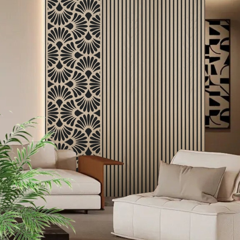 Cheap Price Modern Sound Diffusers Wall Acoustic Panels 3D Model for Hotel Apartment Use Eco-Friendly Fireproof Decorative Wall