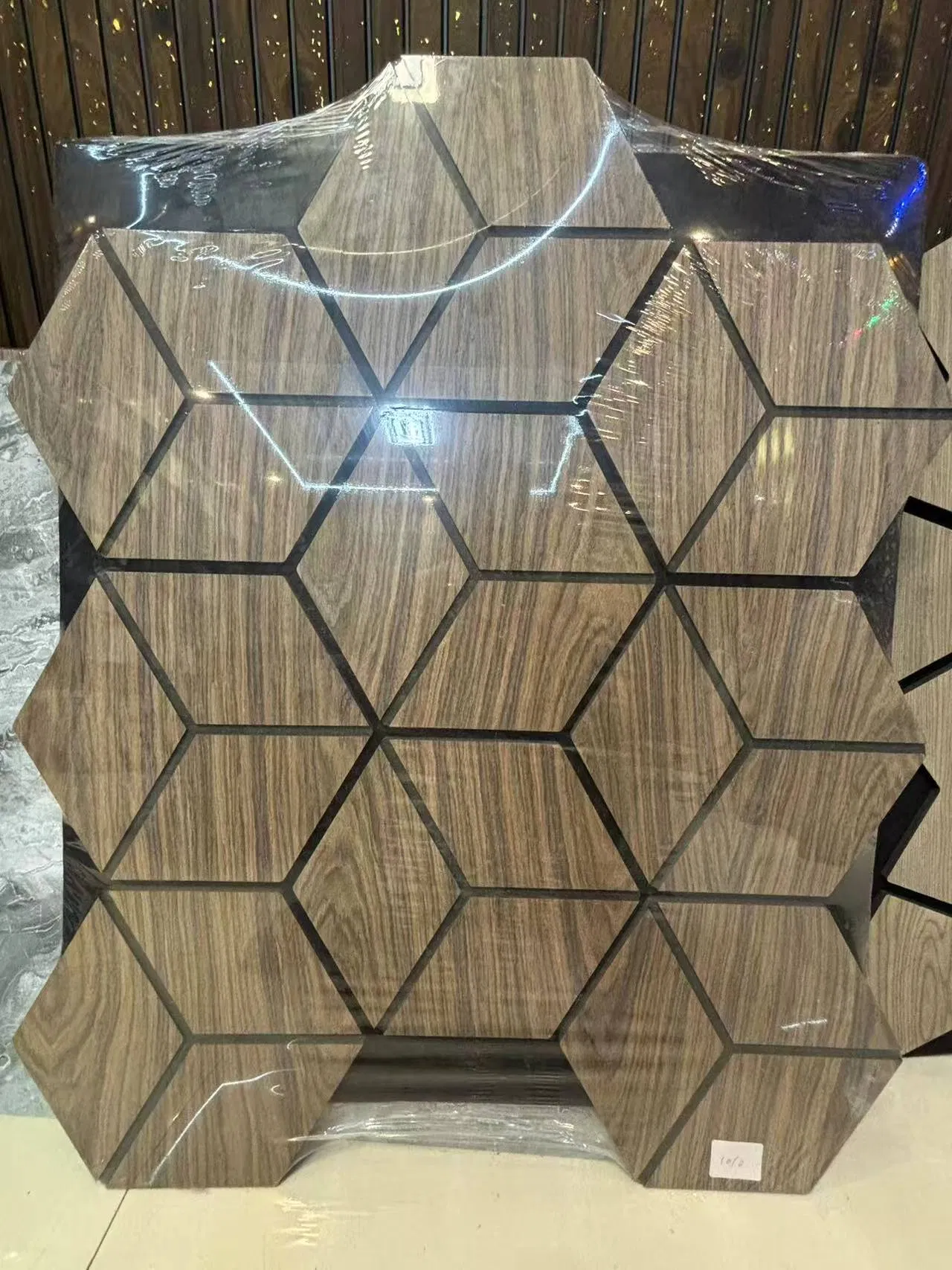 Factory Price New Design House Noise-Reduction Home Decor Interior Decorative 3D Wood Acoustic Wall Decoration Panel for Bedroom Livingroom Hotel Theatre