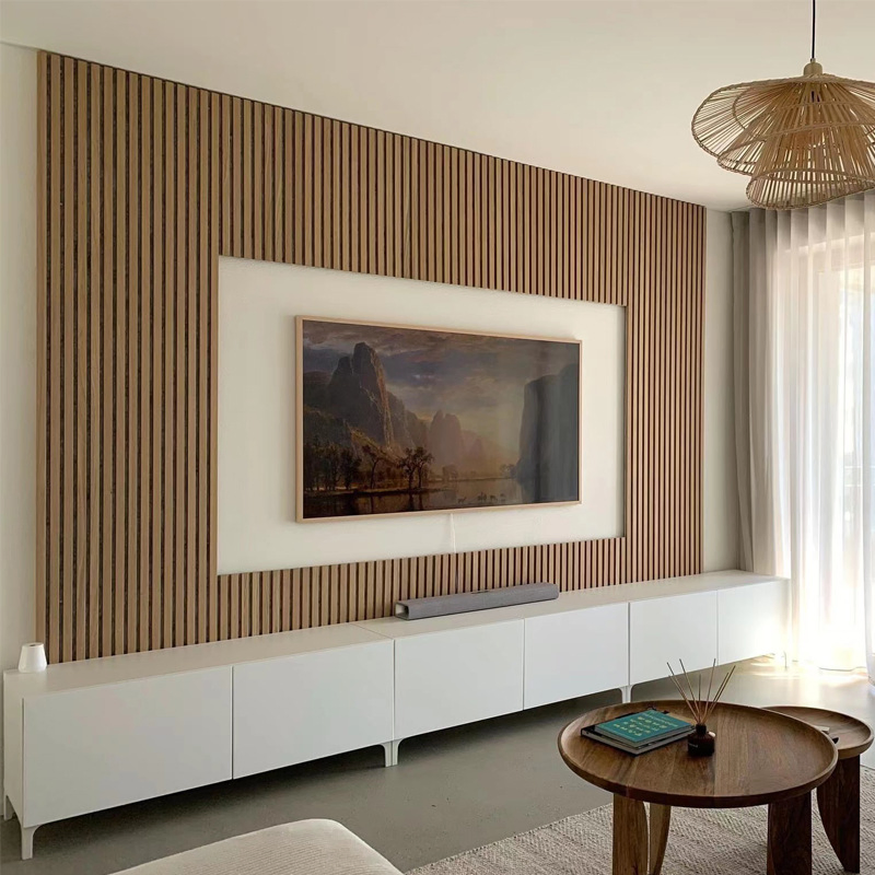 Nova Wall Decor Wood Walnut Slat Acoustic Panels and Sound Absorbing Panels