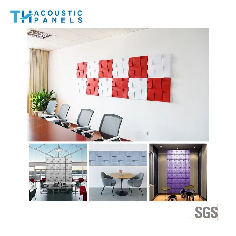 Eco Friendly Building Materials Decorative 3D Acoustic Panel