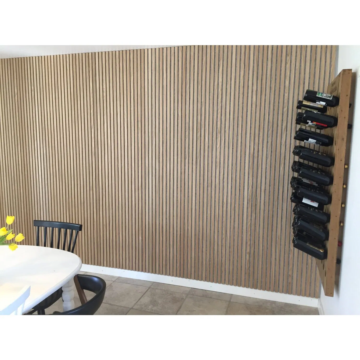 Wrapped Sound Proof Diffuser Absorbing Board Planks Booth Studio Wood Wall Slat Fabric Acoustic Panels