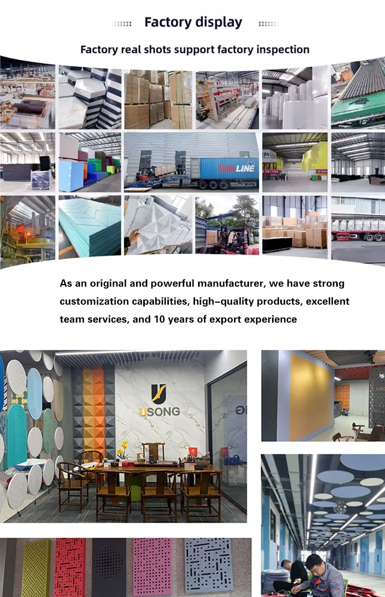 Hexagonal Shaped Acoustic Sound Insulation Board