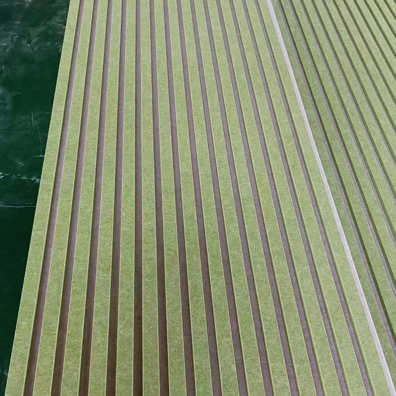 Geometric Line Design Polyester Fiber Acoustic Panel for Creative Spaces
