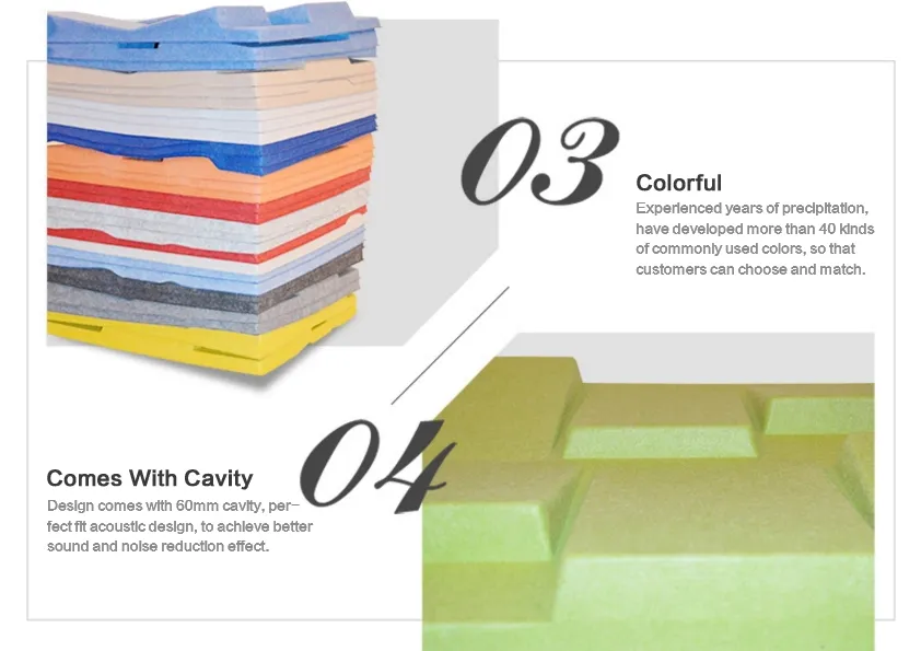 Eco Friendly Building Materials Decorative 3D Acoustic Panel