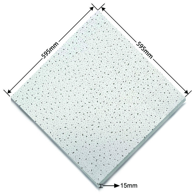 Kente Top Selling White Acoustic Ceiling Panels Beautiful Pattern Square Fireproof