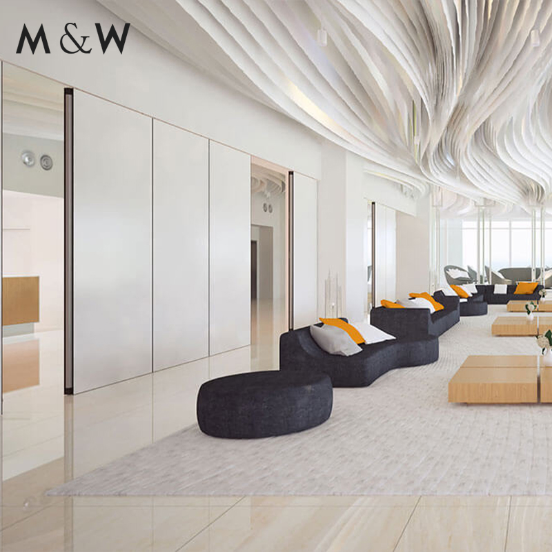 M&W Office Acoustic Sliding Movable Partition Walls Conference Hall Soundproof Folding Wall Partitions