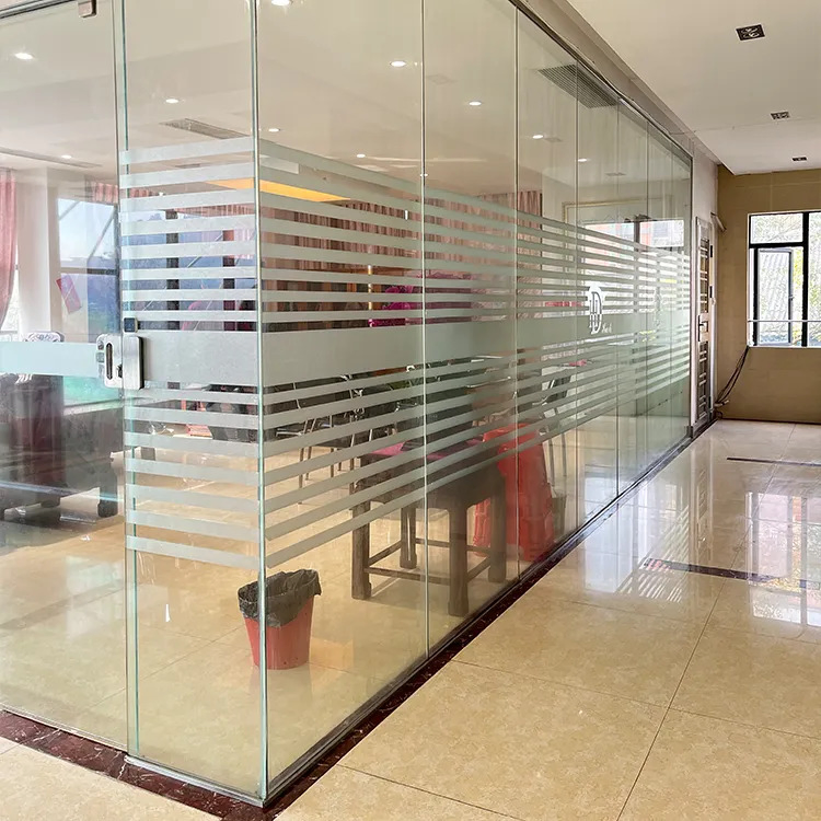 Customized Residential Office Tempered Glass Acoustic Partition Walls Interior