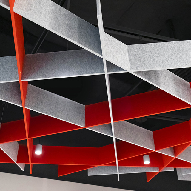 100% Polyester Fiber Sound Absorbing Panel Acoustic Wall Panel Polyester Acoustic ceiling Panel