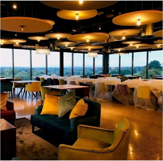 Green Harmony Acoustic Clouds Nature-Inspired Sound Absorption with Recyclable Materials