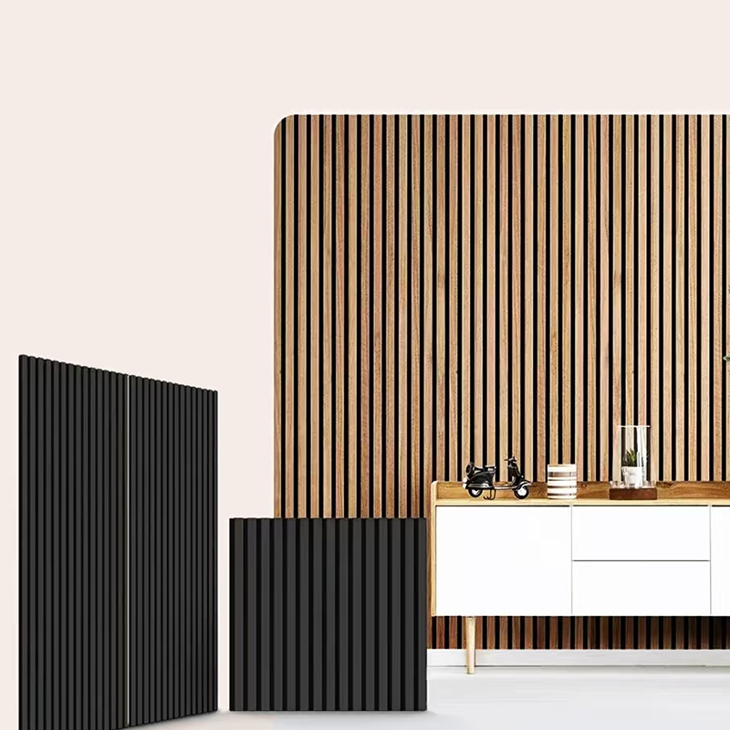 Sound-Absorbing Wooden Slat Sound Insulation Board Custom Sound Insulation Wall Board Wood Sound Insulation Variety Styles