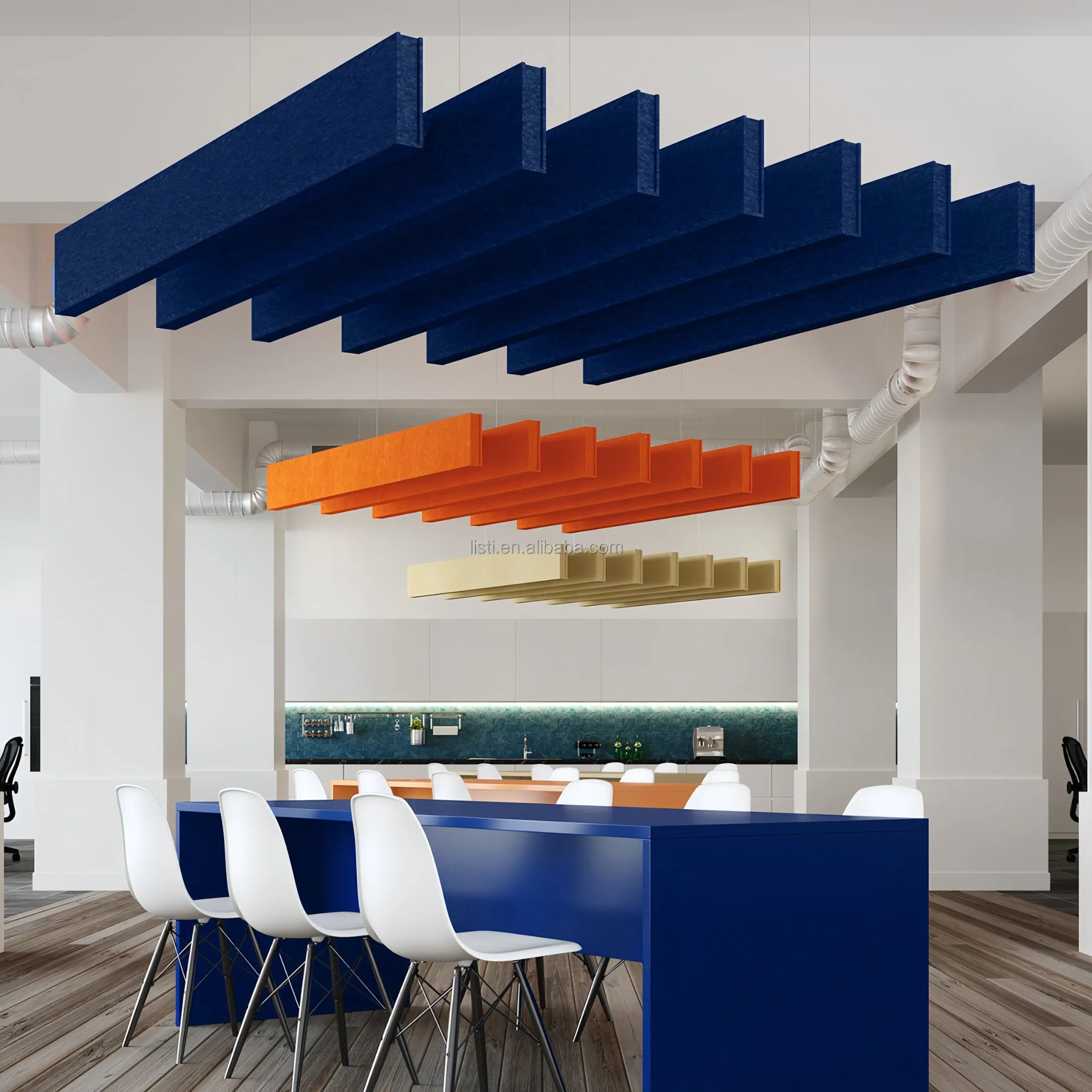 Advanced Pet Felt Acoustic Panel Ceiling System for Industrial Workshops with Heavy-Duty Noise Control and Easy Mounting Options