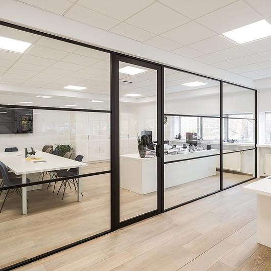 Acoustic Aluminum Glass Room Partition Wall Office Soundproof Glass Partition