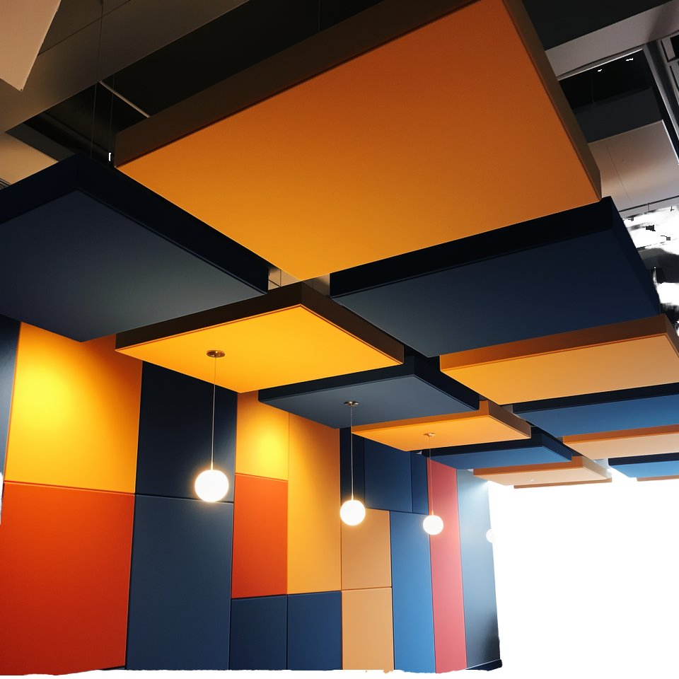 Advanced Pet Felt Acoustic Panel Ceiling System for Industrial Workshops with Heavy-Duty Noise Control and Easy Mounting Options