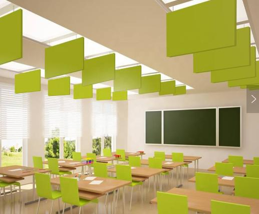 Fiberglass Acoustic Suspended Ceiling Baffles