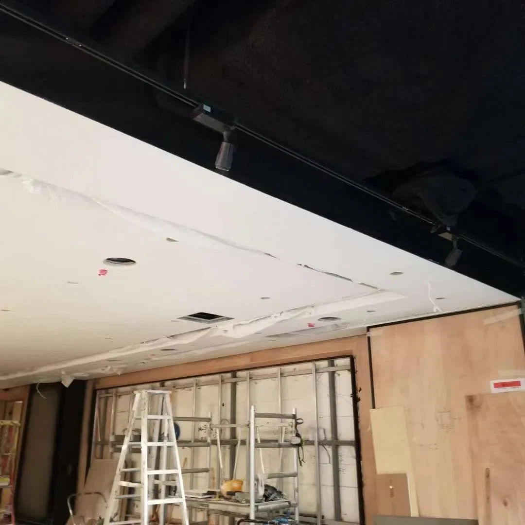 Mineral Wool Ceiling Panels Acoustic Plaster Seamless Sound Absorption Ceiling System