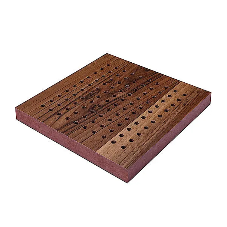 Customizable Slat Perforated Acoustic Panel with MDF or Aluminum Composite Core for Gymnasium Wall Panel