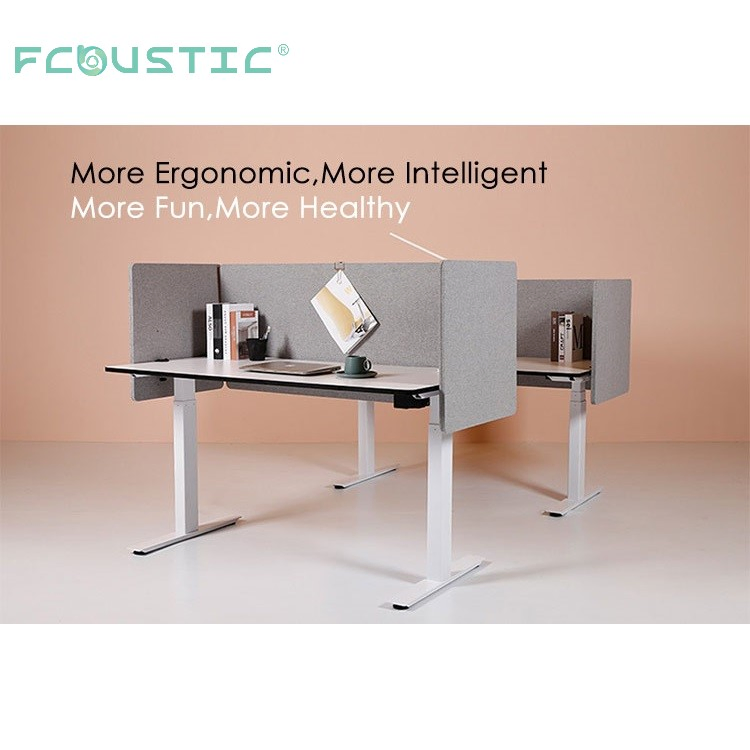 Fabric Wrapped Free Standing Polyester Acoustic Folding Screens Room Dividers Privacy Panel