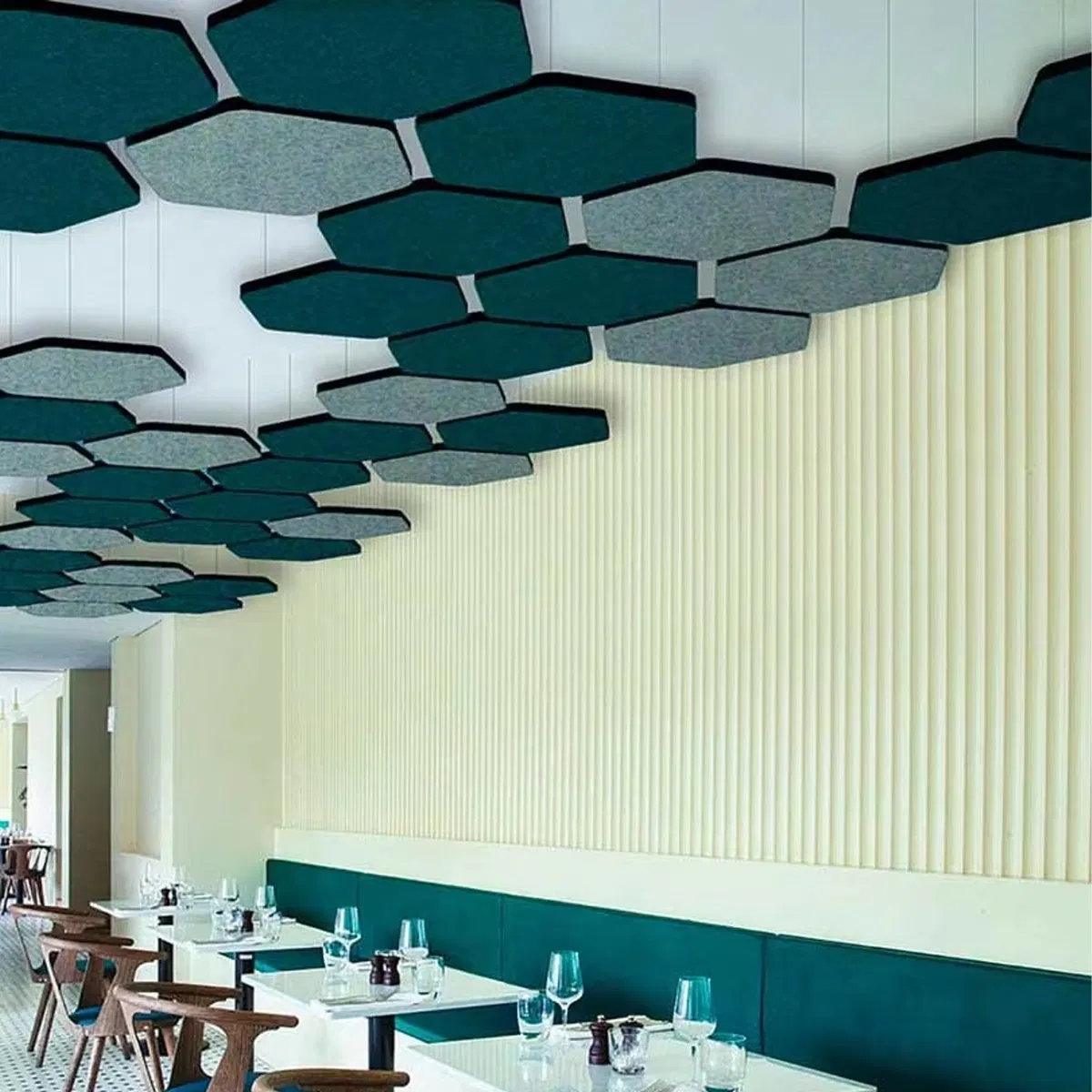 Advanced Pet Felt Acoustic Panel Ceiling System for Industrial Workshops with Heavy-Duty Noise Control and Easy Mounting Options