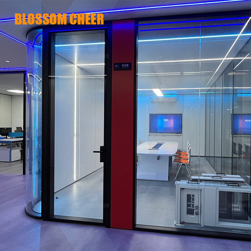 Remote Control Sliding Partition Doors for Acoustic Office Phone Booth