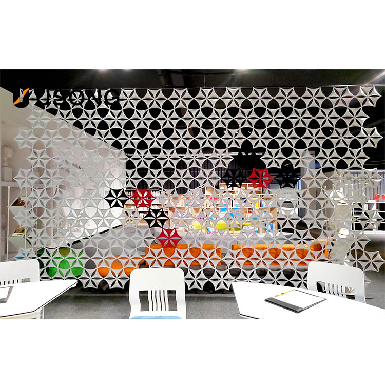 Usong Snowflakes Sound-Absorbing Office Partition Baffle Screen Quiet Spaces Acoustic Partition