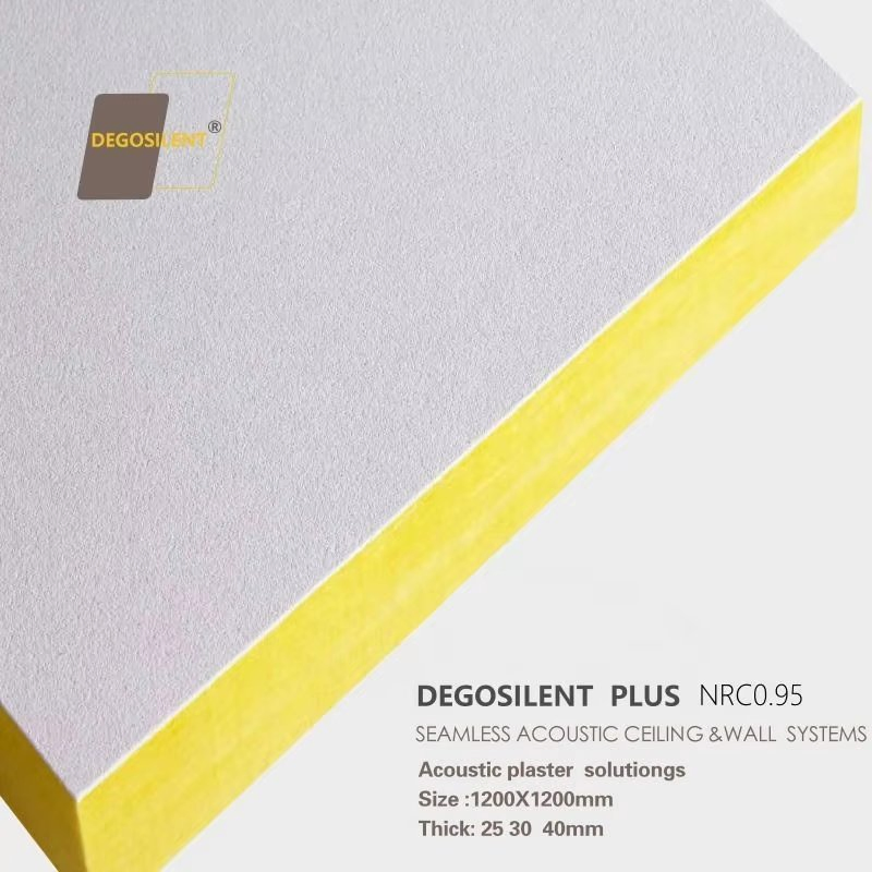 Smooth Ceiling Panels Seamless Acoustic System Fibre Glass Sound Absorbing