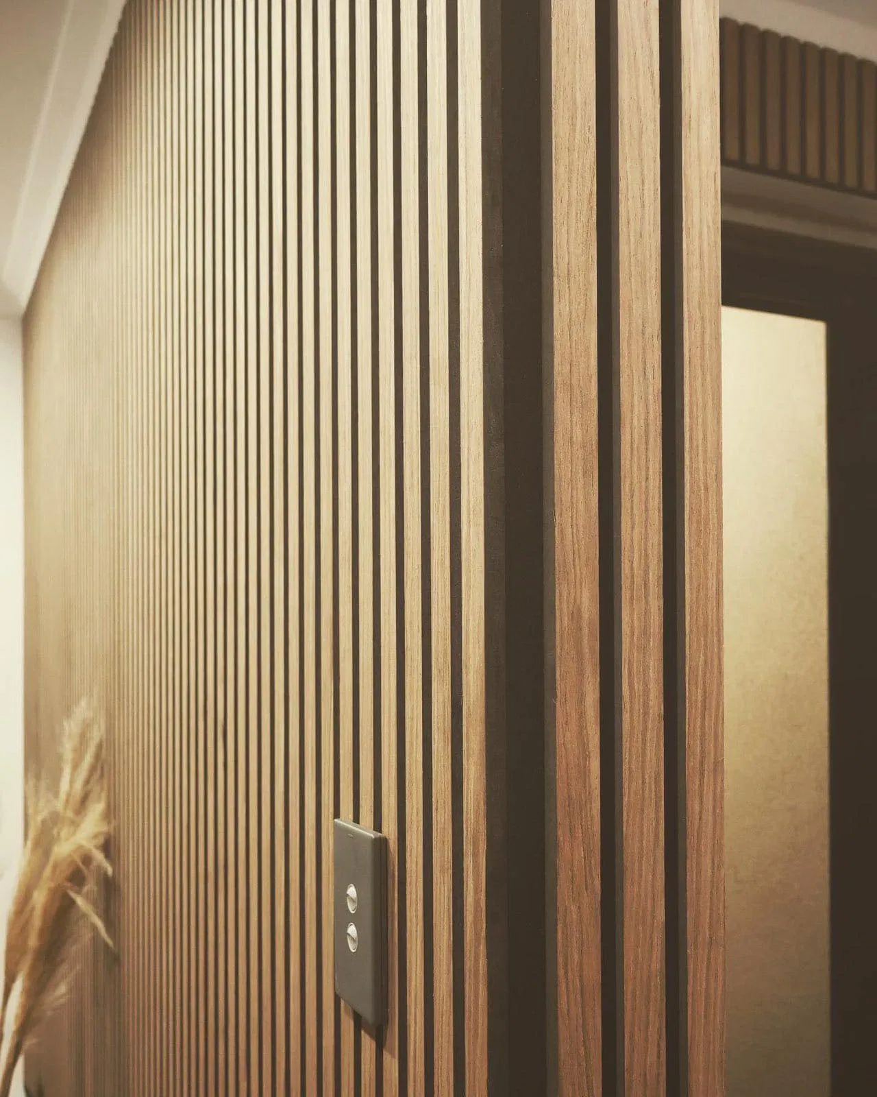 Eco-Friendly Slat Wood Panel Akupanel Veneer Pet MDF Acoustic Panel
