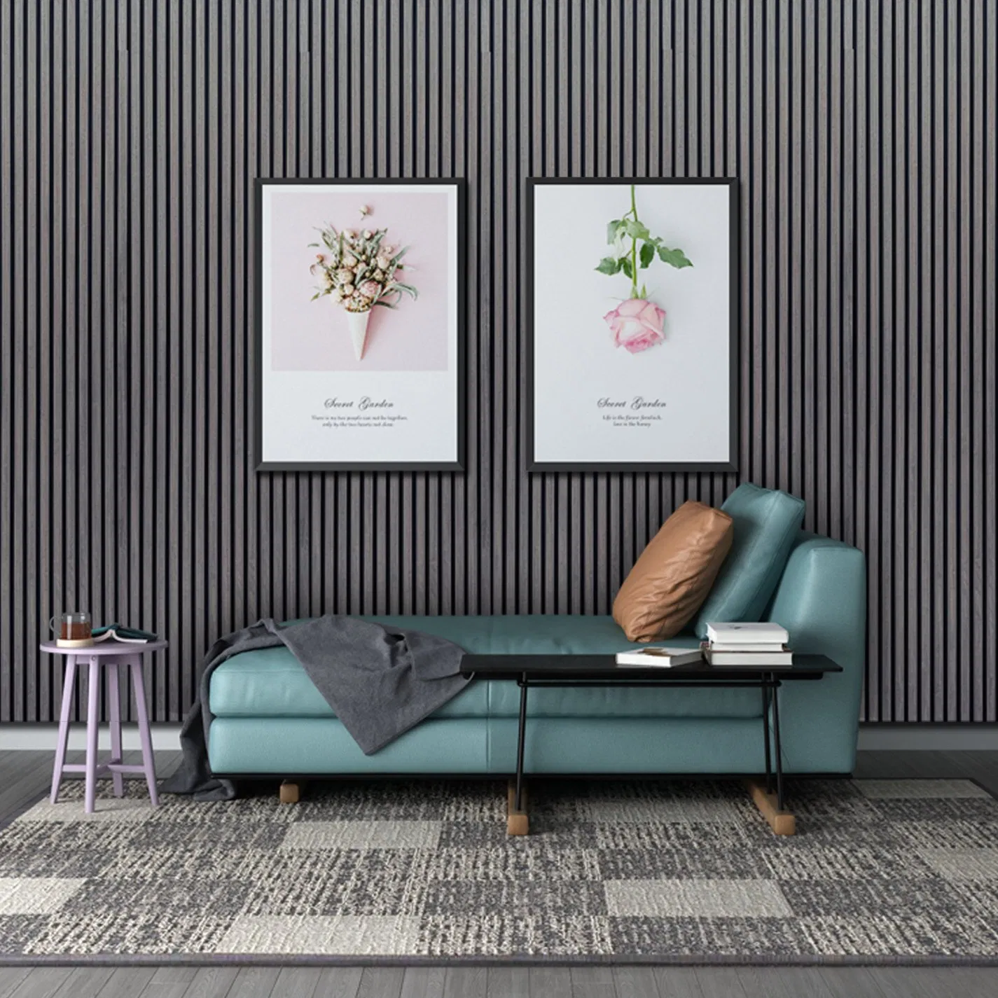 Eco Firendly Acoustic Wood Slat Panels for Modern Interior Design and Decoration