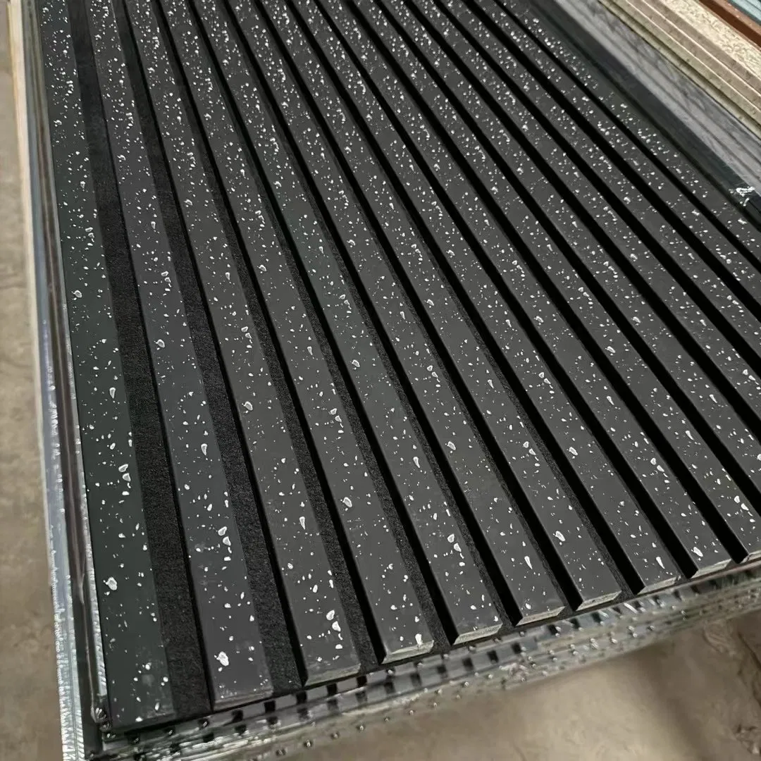 MDF Waterproof Fireproof Interior Acoustic Panels Wood Slat Sound Isolation Wall Panel for Home Decor