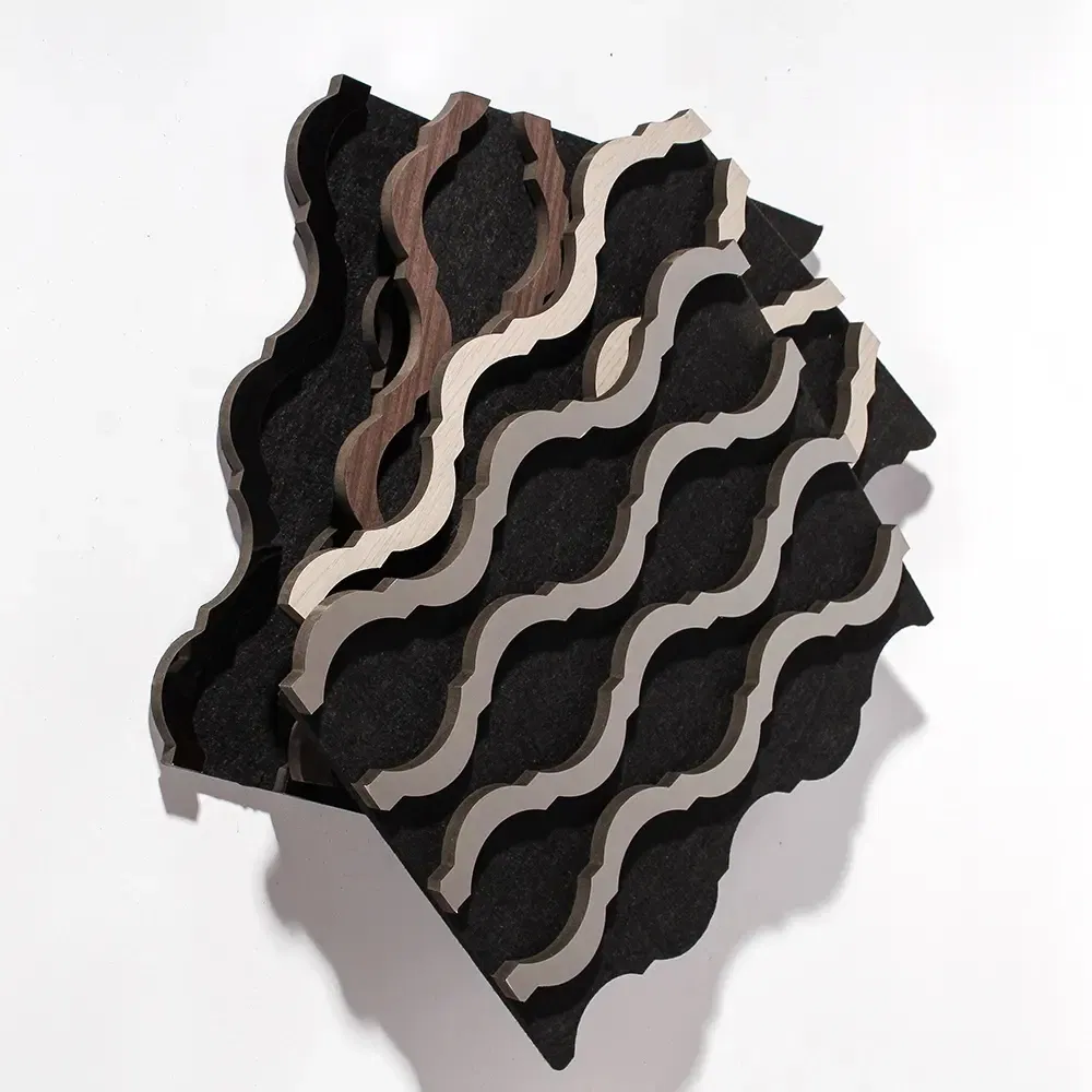 2024 New Trends Modern 60*60 Foam Acoustic Panel Sound-Absorbing Wall Panels for Hotels 3D Model Design with Carton Packaging