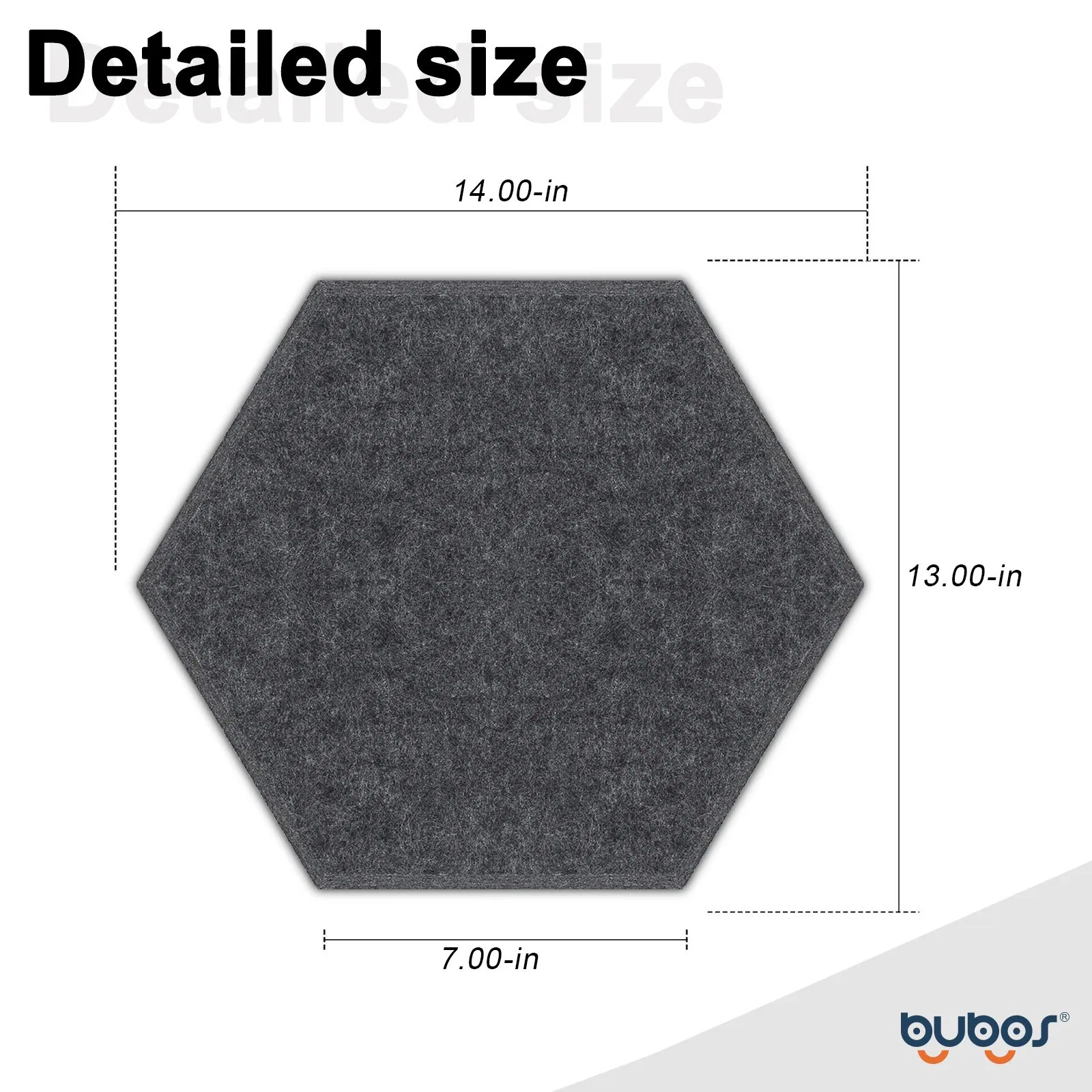 Bubos Hexagon Wall Acoustic Ceiling Board Absorption Soundproofing Insulation Panel