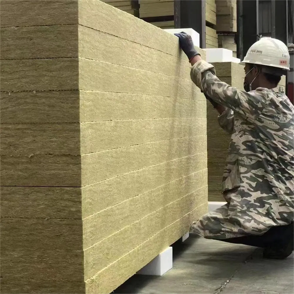 Sound Absorption Basalt Rock Wool Insulation Rockwool Board with CE for Thermal Building Material Sandwich Panel Exterior Wall