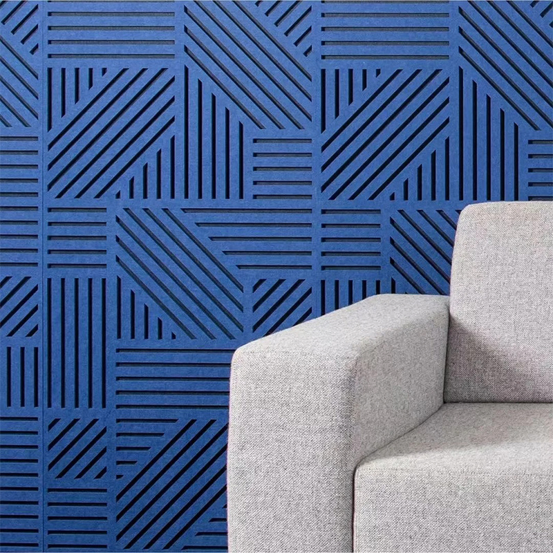 12mm Thick Polyester Fiber Acoustic Panels Studio Sound Absorption