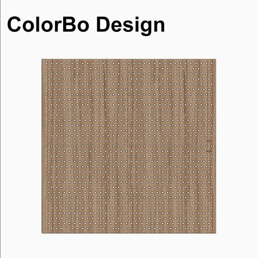 Stylish Perforated Wood Panels for Acoustic Sound Control