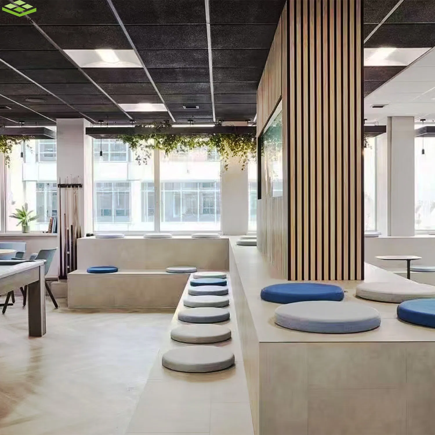 High Sound Absorbing Wood Slat Panel Acoustic Board Solid Oak Wooden Soundproof Slat Panel Foam