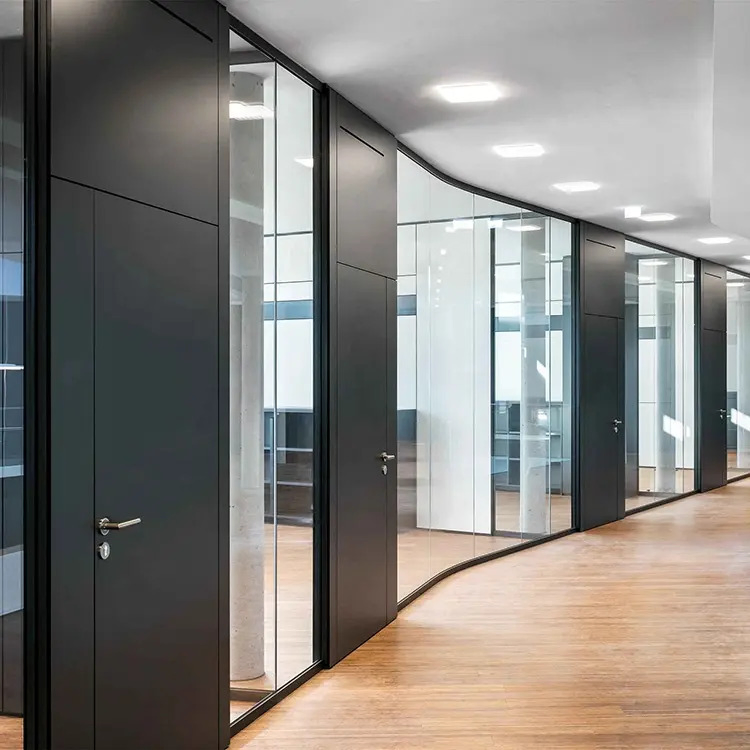 High-Grade Acoustic Isolation Office Wall Partition Interior Decorative Conference Room Division Glass Wall