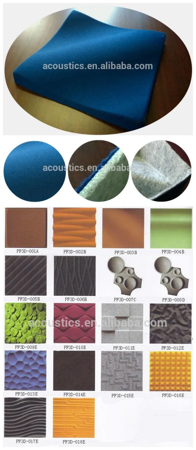 Polyester Fiber Decorative Wall Panel Display