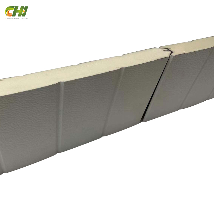 PVC Charcoal 9X7 Raised Panel Steel Flat Groove Wall Pipe Panel Wood Garage Door Press Grooved Acoustic