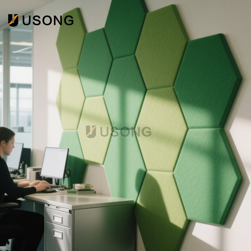 Hexagonal Shaped Acoustic Sound Insulation Board