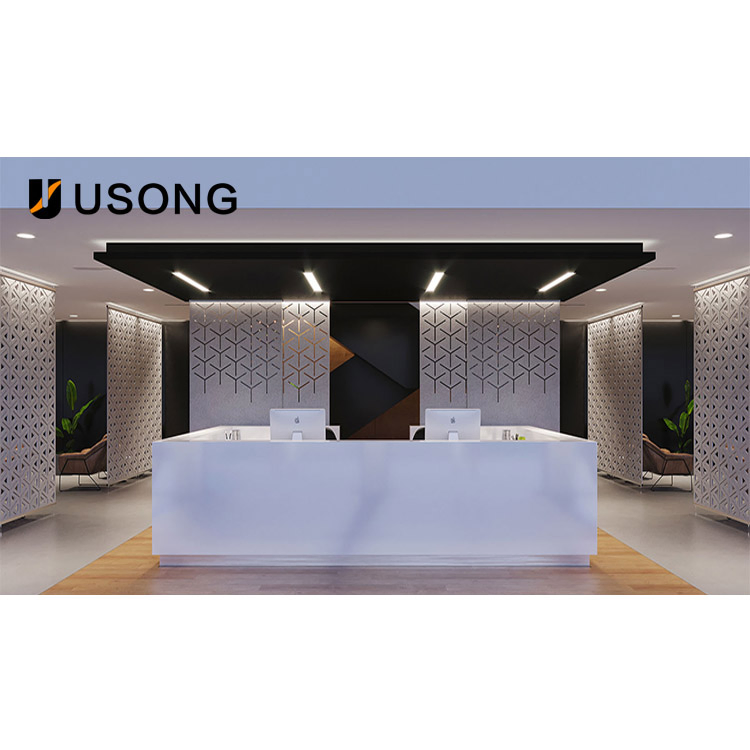 Custom Pattern High Quality Pet Felt Acoustic Office Hanging Mobile Screen Partition